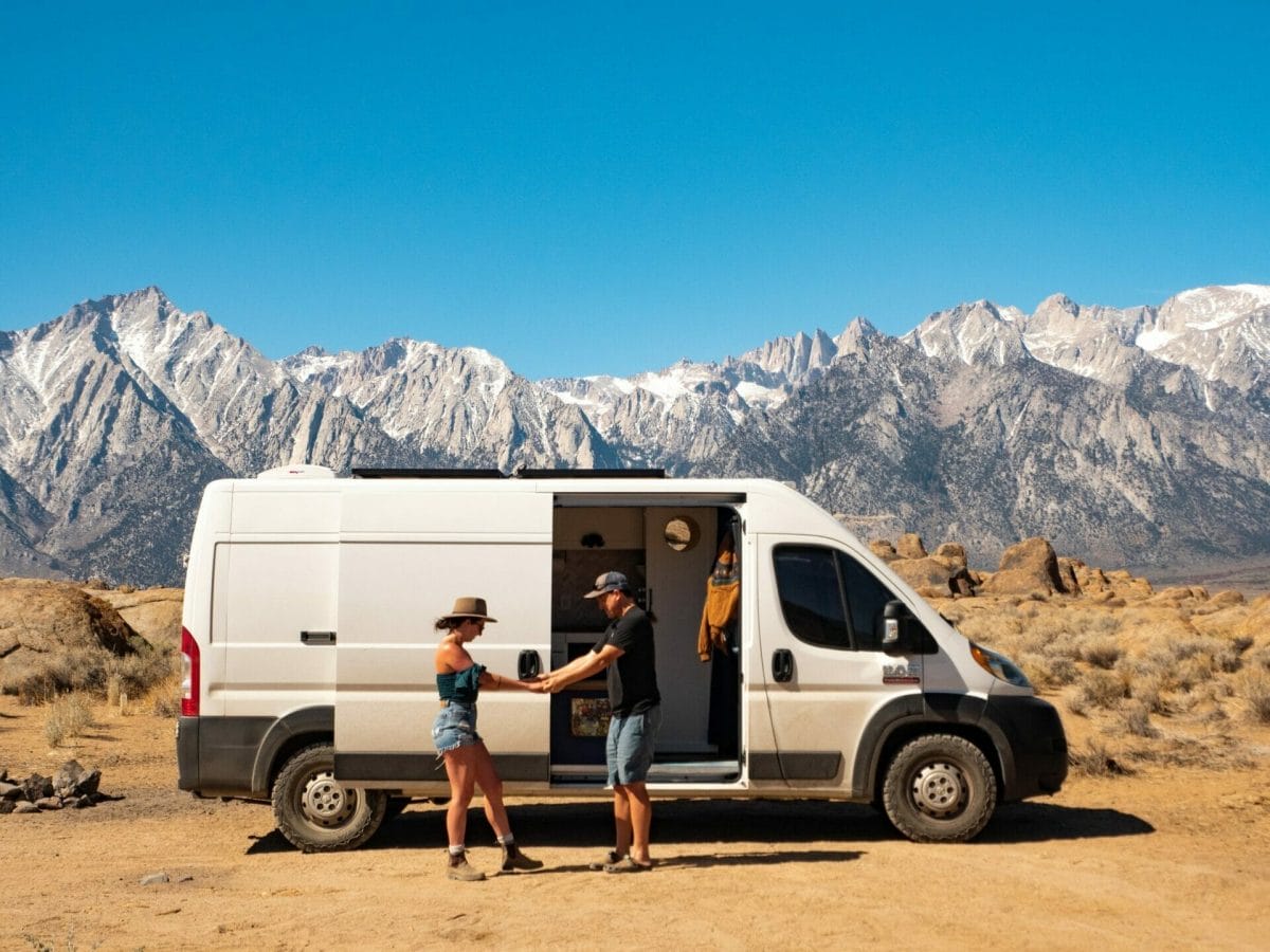 Alabama Hills camping hiking vanlife