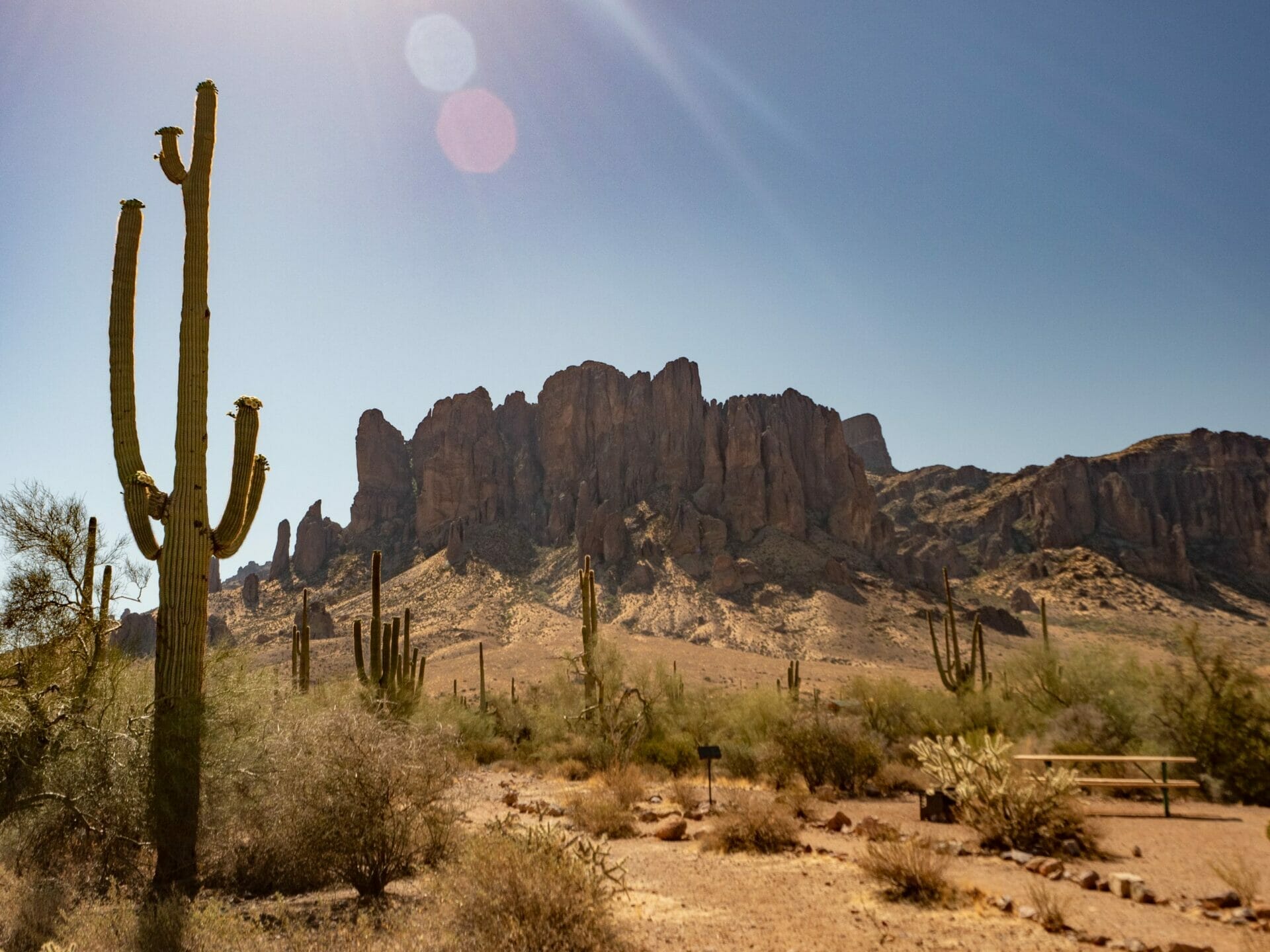 Camping near superstition clearance mountains