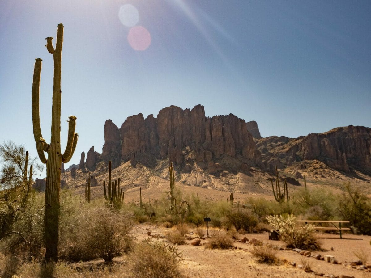 Superstition Mountains Phoenix Arizona Flat Iron Siphon Draw